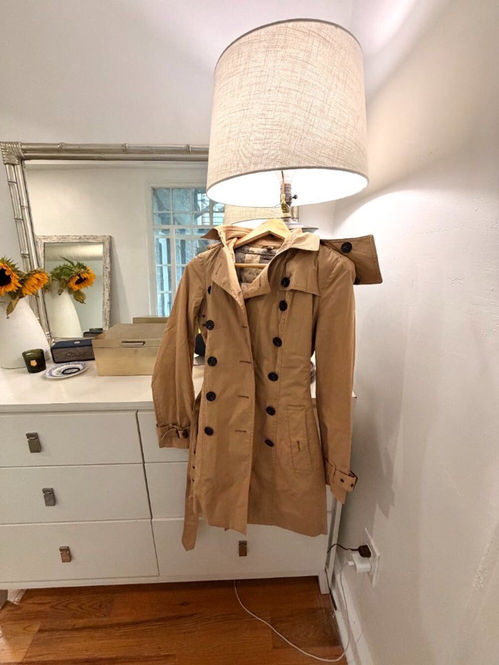 Burberry Reymoore Trench Coat Detachable Hood & Quilted Liner US 4 - Picture 3 of 6